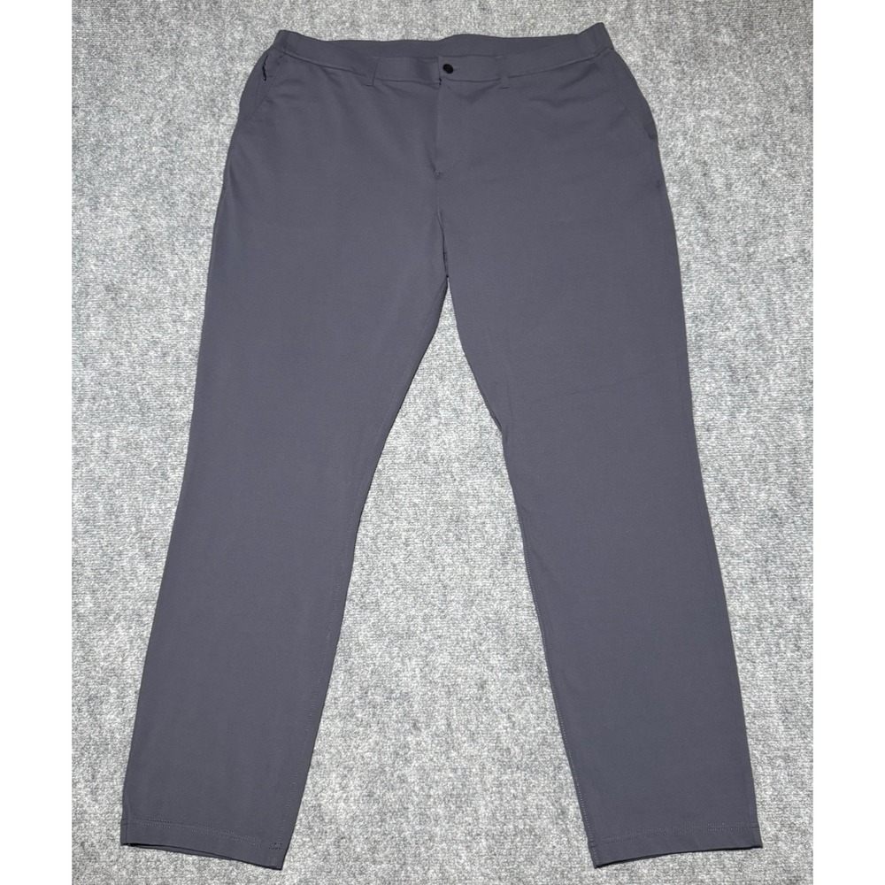 Public Rec Men Navy/Gray Chino Pants Slacks Size 42x33 Work Wear Casual‎ Stretch